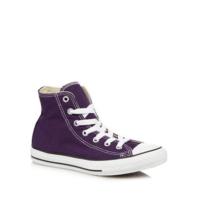Converse Girls' dark purple 'All Star' trainers